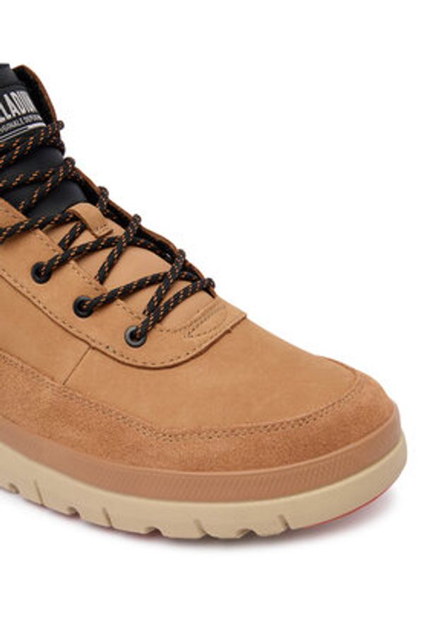Palladium Sneakersy Pallaflex Cuff M 09509-254-M Brązowy. Kolor: brązowy. Materiał: skóra, nubuk