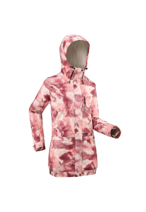 DREAMSCAPE - Kurtka snowboardowa damska Dreamscape SNB 100. Kolor: różowy. Materiał: materiał. Sport: snowboard