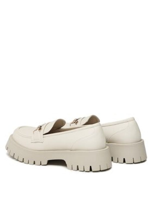 DeeZee Loafersy H3657-2 Beżowy. Kolor: beżowy. Materiał: skóra