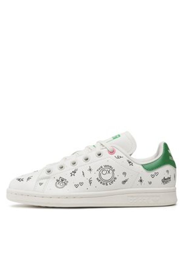 Adidas - adidas Sneakersy Stan Smith J GY1786 Biały. Kolor: biały. Materiał: skóra. Model: Adidas Stan Smith