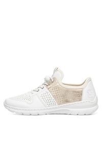 Rieker Sneakersy L3254-80 Biały. Kolor: biały. Materiał: materiał #4