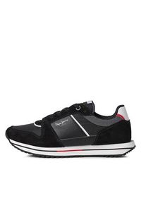 Pepe Jeans Sneakersy PMS30995 Czarny. Kolor: czarny. Materiał: skóra