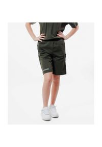 Szorty z paskiem Givova. Kolor: zielony. Długość: krótkie. Wzór: paski. Sezon: lato #1