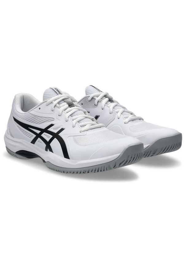 Buty do tenisa Asics Game FF. Kolor: czarny, biały, wielokolorowy. Sport: tenis