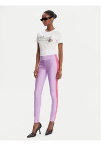 Versace Jeans Couture T-Shirt 79HAHB00 CJB01 Biały Regular Fit. Kolor: biały. Materiał: bawełna