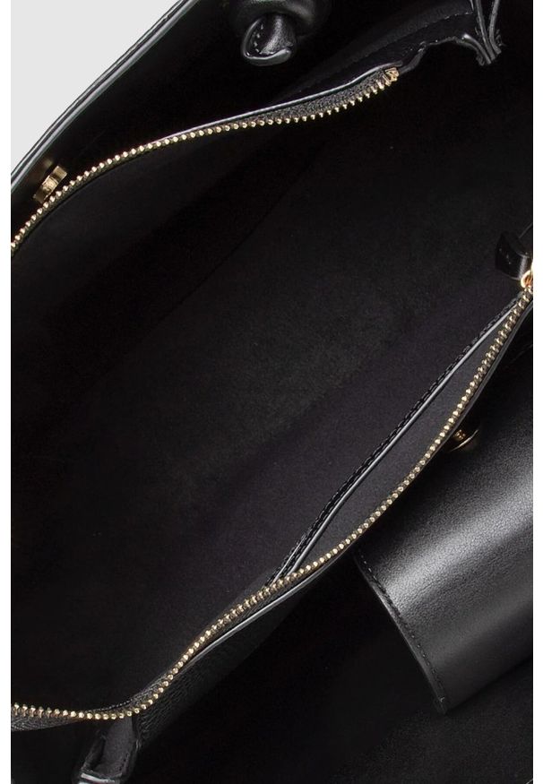 Valentino by Mario Valentino - VALENTINO Duża czarna torebka Alexia. Kolor: czarny. Rozmiar: duże