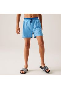 Regatta - Skander III dziecięce szorty kąpielowe. Kolor: niebieski, turkusowy, wielokolorowy. Materiał: poliester, mikrofibra #1