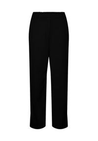 YAS Spodnie materiałowe 26030711 Czarny Regular Fit. Kolor: czarny. Materiał: syntetyk