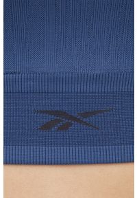 Reebok top treningowy United By Fitness MyoKnit H49068. Kolor: niebieski. Materiał: skóra, dzianina. Długość rękawa: na ramiączkach #6