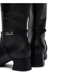Karl Lagerfeld - KARL LAGERFELD Kozaki KL30375 Czarny. Kolor: czarny. Materiał: skóra #3