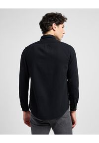 Lee - MESKA KOSZULA LEE BUTTON DOWN BLACK 112330674. Typ kołnierza: button down #2