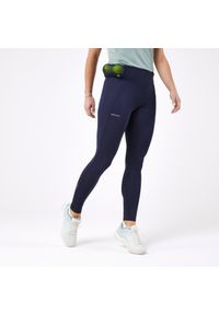 ARTENGO - Legginsy tenisowe damskie Artengo Dry Hip Ball. Kolor: wielokolorowy, niebieski, czarny. Materiał: materiał, tkanina, poliester, elastan. Sport: tenis