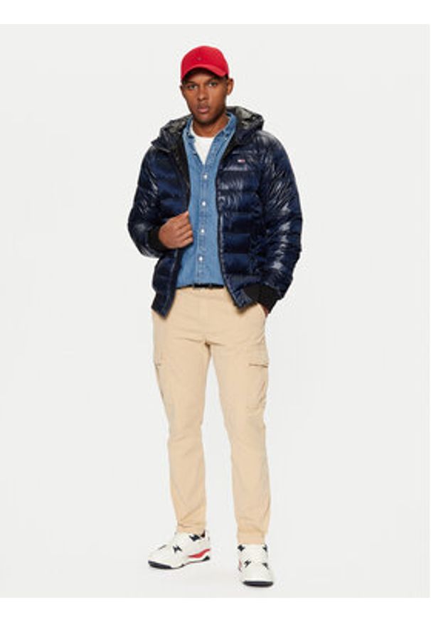 Tommy Jeans Kurtka przejściowa DM0DM20659 Granatowy Regular Fit. Kolor: niebieski. Materiał: syntetyk