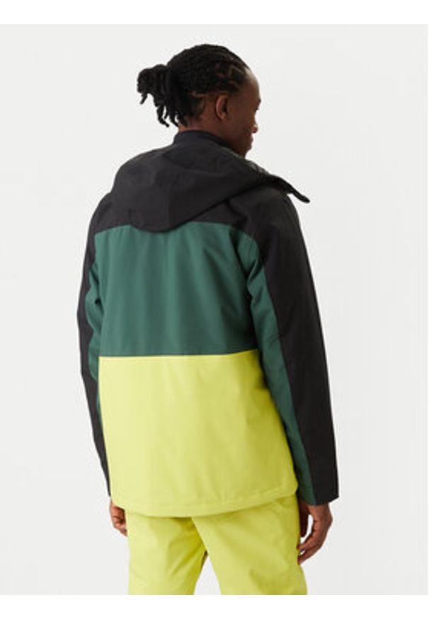 Quiksilver Kurtka snowboardowa Sycamore Block 20K JK EQYTJ03503 Zielony Relaxed Fit. Kolor: zielony. Materiał: syntetyk. Sport: snowboard