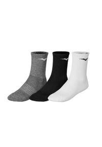 Skarpety tenisowe Mizuno Training 3 pary. Kolor: szary, czarny, biały, wielokolorowy. Sport: fitness, tenis #1