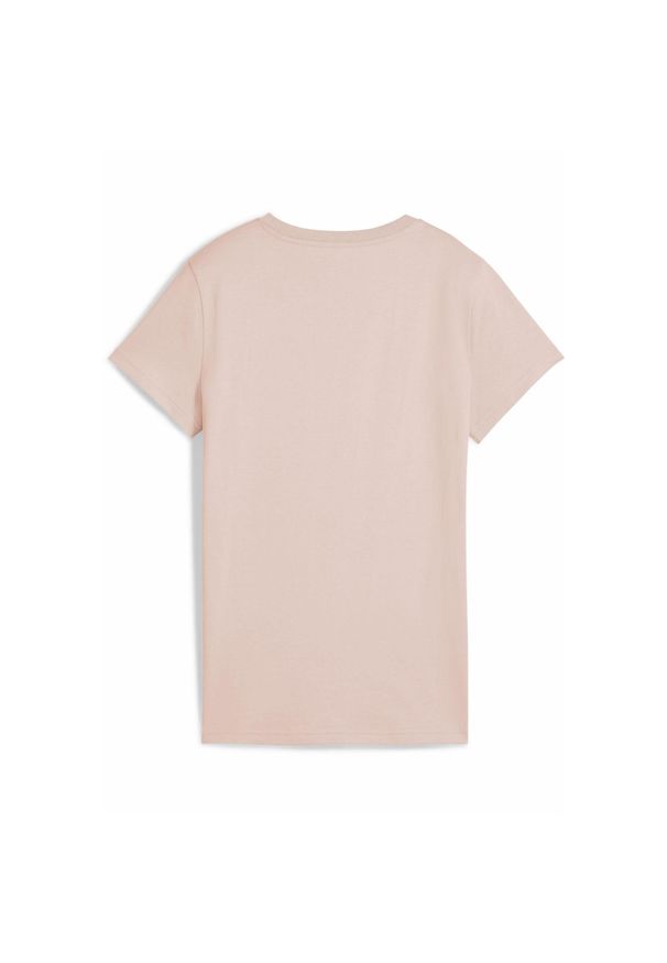 Puma - Damska koszulka ESS ELEVATED PUMA Rose Quartz Pink. Kolor: różowy. Wzór: aplikacja, haft