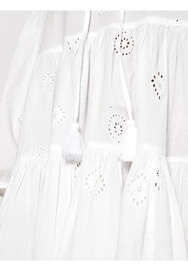 Seafolly Sukienka letnia Embroidery 54155 Biały Regular Fit. Kolor: biały. Materiał: bawełna. Sezon: lato