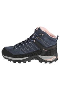 Buty trekkingowe damskie, CMP Rigel Mid. Kolor: wielokolorowy, niebieski, czarny. Materiał: materiał, syntetyk, tkanina