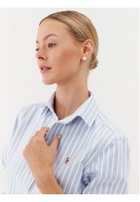 Polo Ralph Lauren Koszula 211891377004 Niebieski Regular Fit. Typ kołnierza: polo. Kolor: niebieski. Materiał: bawełna #5