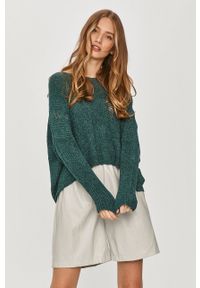 Answear Lab - Sweter. Kolor: zielony. Materiał: dzianina. Wzór: gładki. Styl: wakacyjny #2