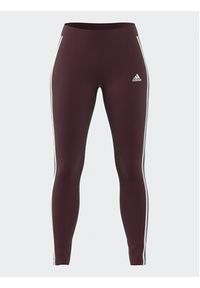 Adidas - adidas Legginsy 3 Stripes Leggings IM2850 Czerwony. Kolor: czerwony. Materiał: bawełna #2