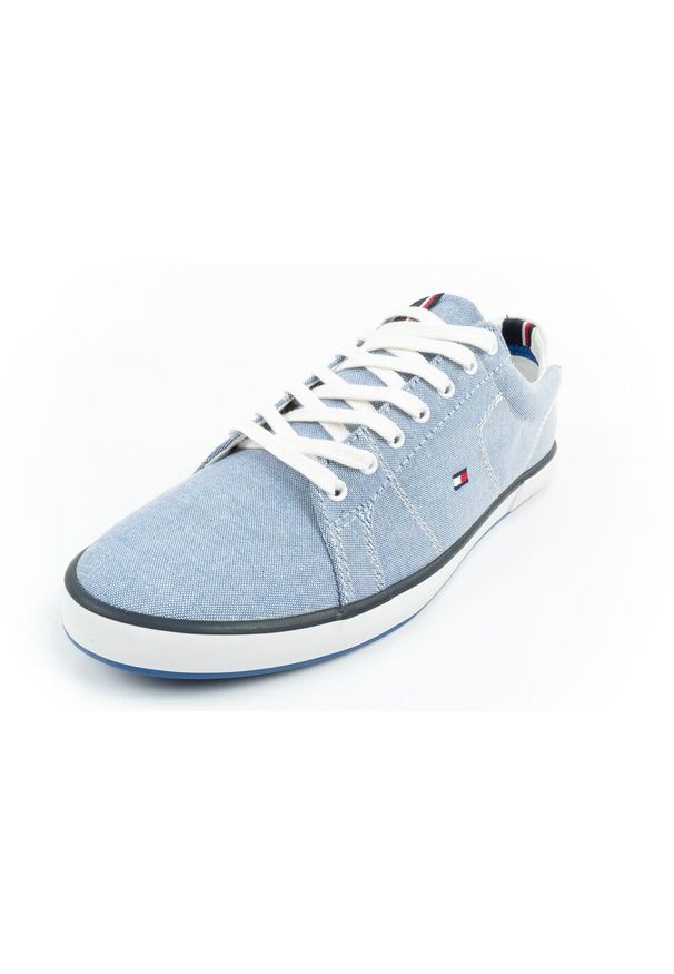 TOMMY HILFIGER - Buty sportowe trampki do chodzenia męskie Tommy Hilfiger. Kolor: niebieski. Sport: turystyka piesza