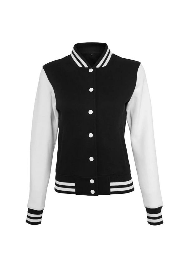 BUILD YOUR BRAND - Kurtka Damska Typu Varsity. Kolor: biały, wielokolorowy, czarny