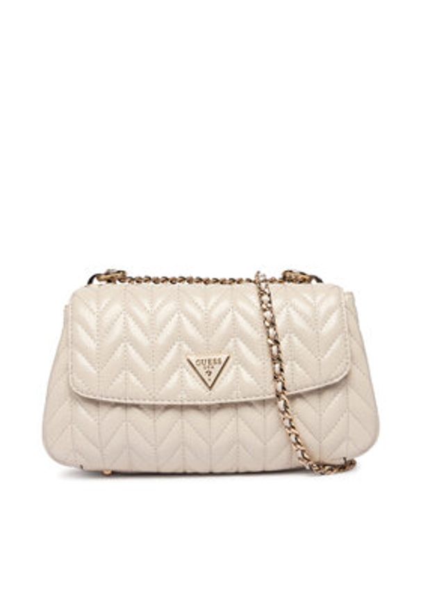 Guess Torebka Cheryl HWTQ97 20210 Écru. Kolor: kremowy. Materiał: skórzane