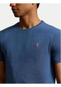Polo Ralph Lauren T-Shirt 710671438373 Niebieski Custom Slim Fit. Typ kołnierza: polo. Kolor: niebieski. Materiał: bawełna #4