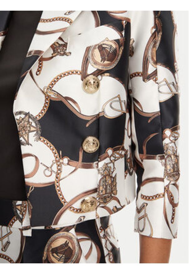 Babylon Marynarka S00704 Biały Regular Fit. Kolor: biały. Materiał: syntetyk