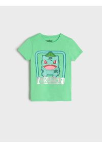Sinsay - Koszulka Pokémon - zielony. Kolor: zielony. Materiał: bawełna. Wzór: nadruk #1