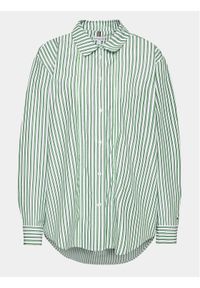 Tommy Hilfiger Curve Koszula WW0WW39227 Zielony Relaxed Fit. Kolor: zielony. Materiał: bawełna #1