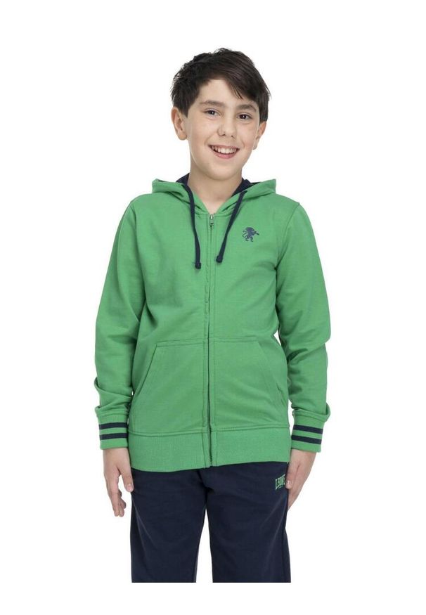 LEONE 1947 APPAREL - Witamy dziecięcy dres z kapturem. Okazja: na uczelnię. Kolor: zielony, niebieski, wielokolorowy. Materiał: dresówka. Styl: sportowy