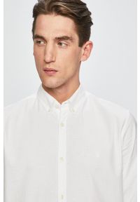 Premium by Jack&Jones - Koszula. Typ kołnierza: button down. Kolor: biały. Materiał: tkanina #4