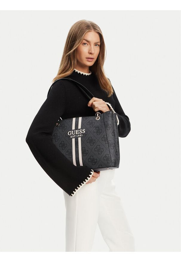 Guess Torebka HWOS96 72250 Czarny. Kolor: czarny. Materiał: skórzane