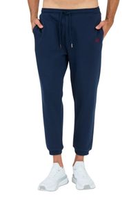 La Martina - LA MARTINA Granatowe męskie spodnie dresowe, Rozmiar XL. Kolor: niebieski. Materiał: dresówka #3