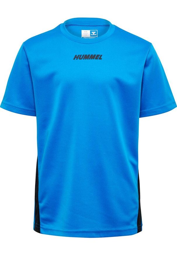 Koszulka sportowa T-shirt Hummel Multi Poly Jersey Kids. Kolor: niebieski. Materiał: jersey