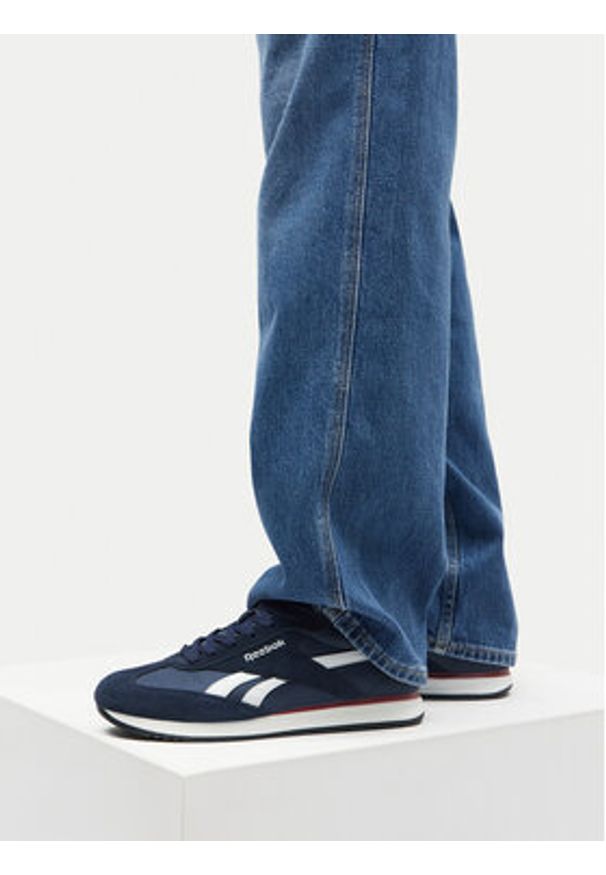Reebok Sneakersy FIORI AR30309MDWR Granatowy. Kolor: niebieski. Materiał: skóra, zamsz
