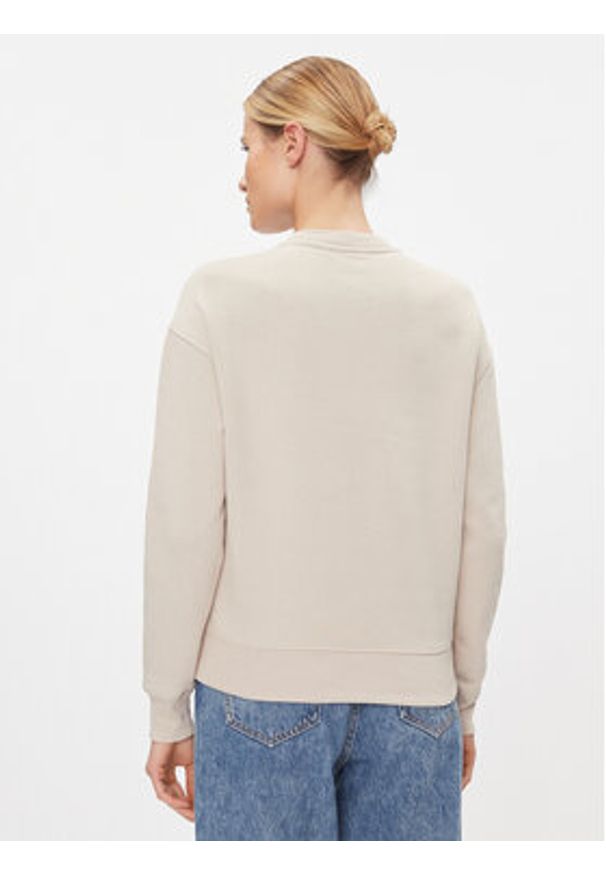 Calvin Klein Bluza Satin Emroidery K20K206757 Szary Regular Fit. Kolor: szary. Materiał: bawełna, syntetyk