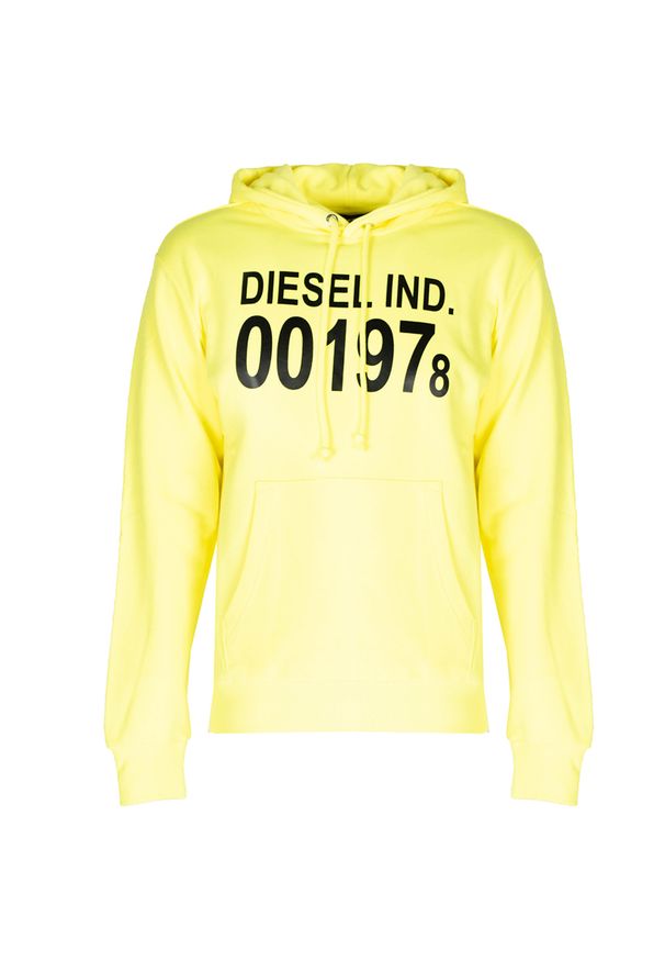 Diesel Bluza "S-Girk". Okazja: na co dzień. Typ kołnierza: kaptur. Materiał: bawełna. Wzór: nadruk, aplikacja. Styl: casual