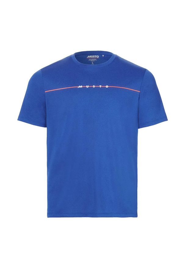 Koszulka polo z grafiką UV ochronną Musto Evo. Typ kołnierza: polo. Kolor: niebieski