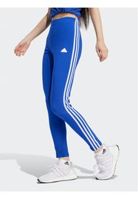 Adidas - adidas Legginsy Future Icons 3-Stripes IS3609 Niebieski Slim Fit. Kolor: niebieski. Materiał: bawełna #1