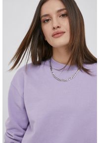 ARKK Copenhagen - Arkk Copenhagen bluza bawełniana kolor fioletowy gładka. Kolor: fioletowy. Materiał: bawełna. Wzór: gładki #4