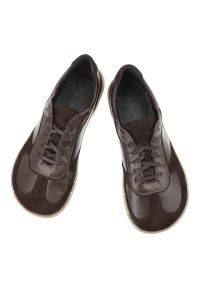 Brązowe Półbuty Wasak Skórzane Damskie Barefoot Wasak. Okazja: na spacer, na co dzień. Kolor: brązowy. Materiał: skóra. Styl: klasyczny, casual, elegancki #5