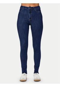 Pieces Jeansy Dea 17151022 Granatowy Skinny Fit. Kolor: niebieski