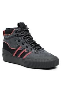 Adidas - adidas Buty Akando Atr GX2066 Szary. Kolor: czarny. Materiał: skóra