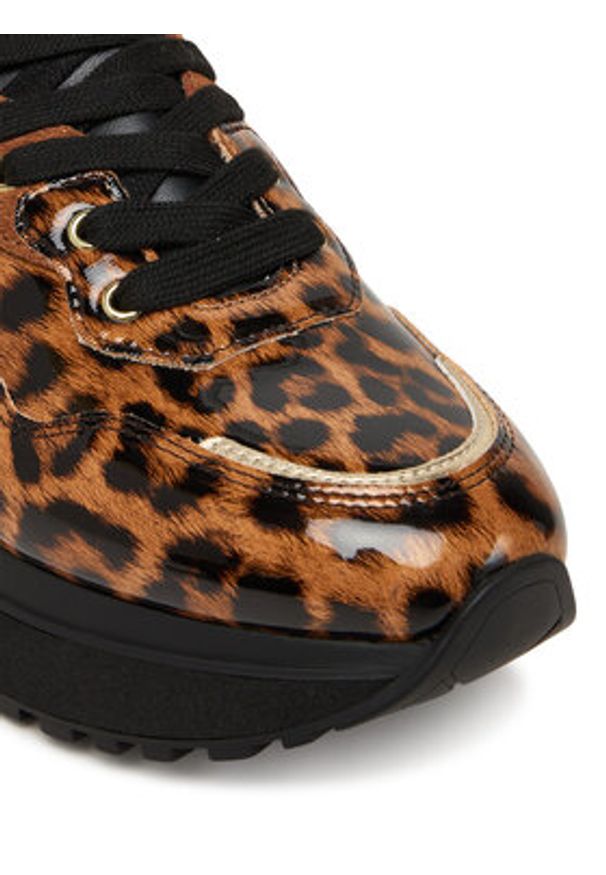 Liu Jo Sneakersy Maxi Wonder 01 BF5009 EX332 Brązowy. Kolor: brązowy. Materiał: skóra