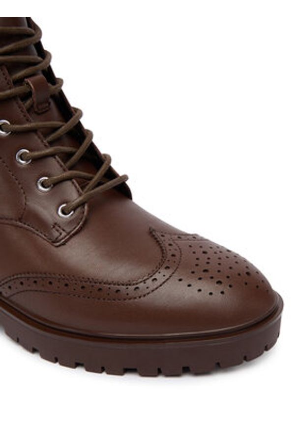 Lauren Ralph Lauren - LAUREN RALPH LAUREN Trzewiki Alysn 802977885002 Brązowy. Kolor: brązowy. Materiał: skóra