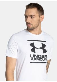 Koszulka Under Armour GL Foundation SS (1326849-100). Kolor: biały. Materiał: poliester, bawełna. Długość: krótkie. Sport: kolarstwo #2