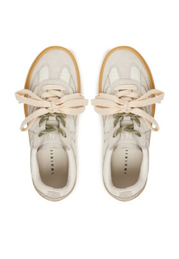 Inuikii Sneakersy Lynn Suede 1001.001.0461 Écru. Materiał: zamsz, skóra